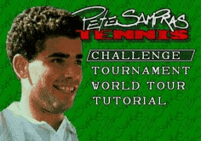 Pete Sampras Tennis Title Screen